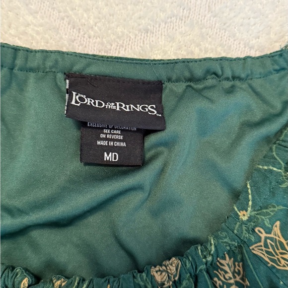 Lord Of The Rings Icons Dress Allover Print Smock Dress Size Medium - Picture 2 of 6